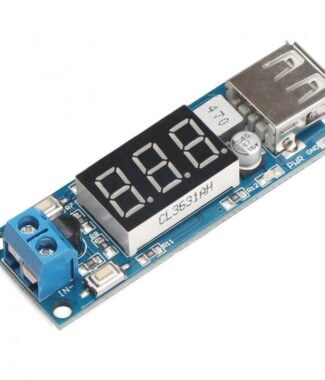 DC 4.5-40V To 5V 2A USB Charger DC-DC Step-down Buck Converter Voltmeter Module