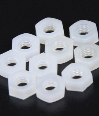 White nylon Nut M3