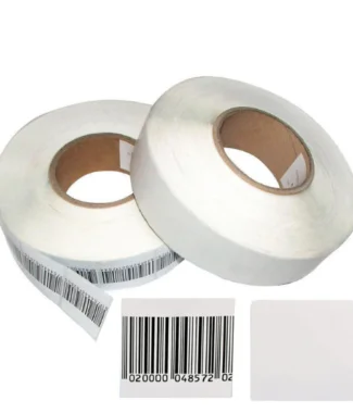 EAS Anti Theft RF 8.2MHz 4*4cm Barcode Soft Label Sticker (1000 pcs per roll)