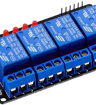 4 Channel Relay Module with light coupling 5V