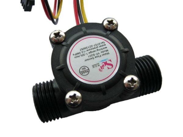 Water flow sensor (Sea) YF-S201 Black/White Flowmeter G1/2 1-30L/min