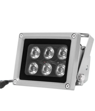 IR illuminator Infrared Lamp 12v 6pcs Array Led Waterproof Night Vision Light Angle 90 Degree