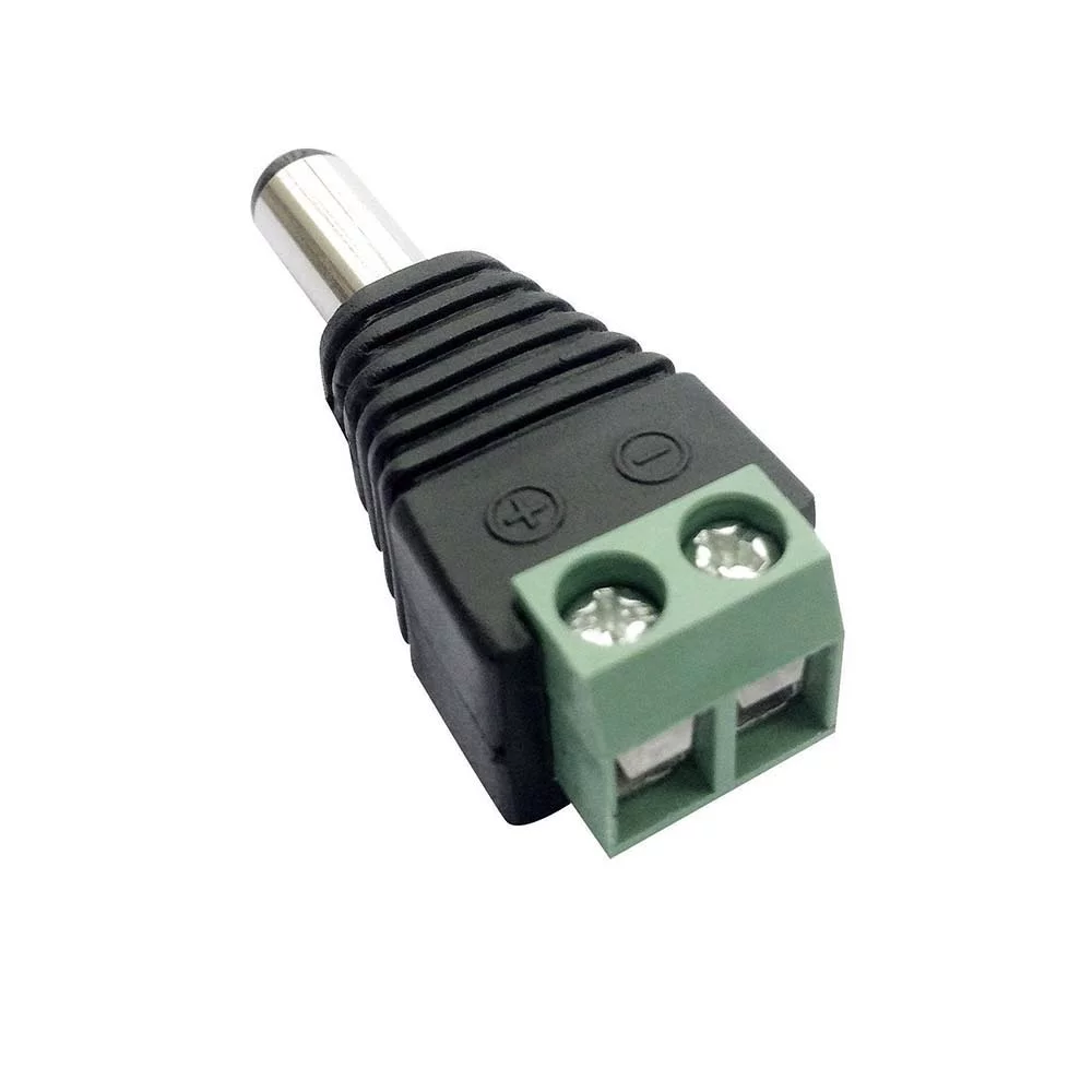 Male 2.1*5.5mm for DC Power Jack Adapter Connector Plug For CCTV Camera