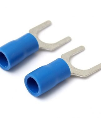 Blue Insulated Fork Wire Connector 6mm