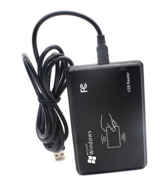 Dual Frequency 125 Khz & 13.56Mhz RFID USB Reader Only (Keyboard Plug & Play)