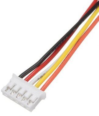 XH2.54mm 5Pin Single Headed Connect Wire 1007 26AWG 20cm