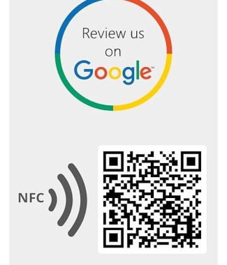 Google Review Card + Logo/QR Printing
