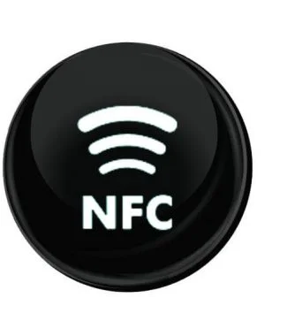 NFC Smart Resin 30mm Black Mobile Tag