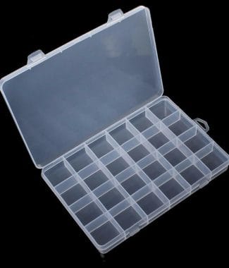 Electronic Plastic Storage Box 24 Grid 19.5*13*3.5 cm