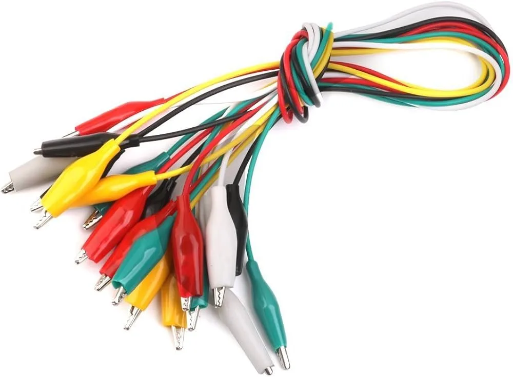 50cm Alligator Clips Leads (1pcs)