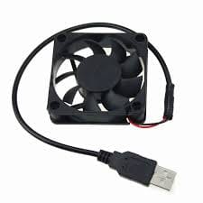DC12V 7010 Double Ball Cooling Fan + USB 1M Cable 70*70*10MM
