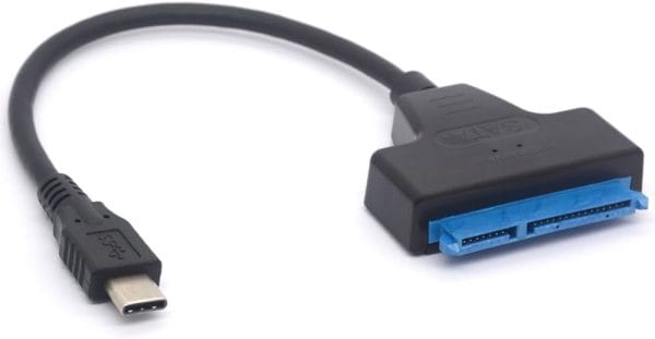 SATA 7+15 Pin to Type C HDD/SSD Cable