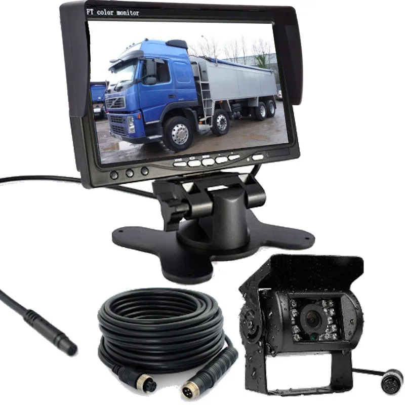12/24v Truck Reverse & Rear View Camera + 7" Monitor + 15M Wiring + Installation